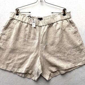 Talbots Shorts 2XLP Nantucket Pull-OnPaperbag Short‎ Linen Beige NWT 2XP Petite